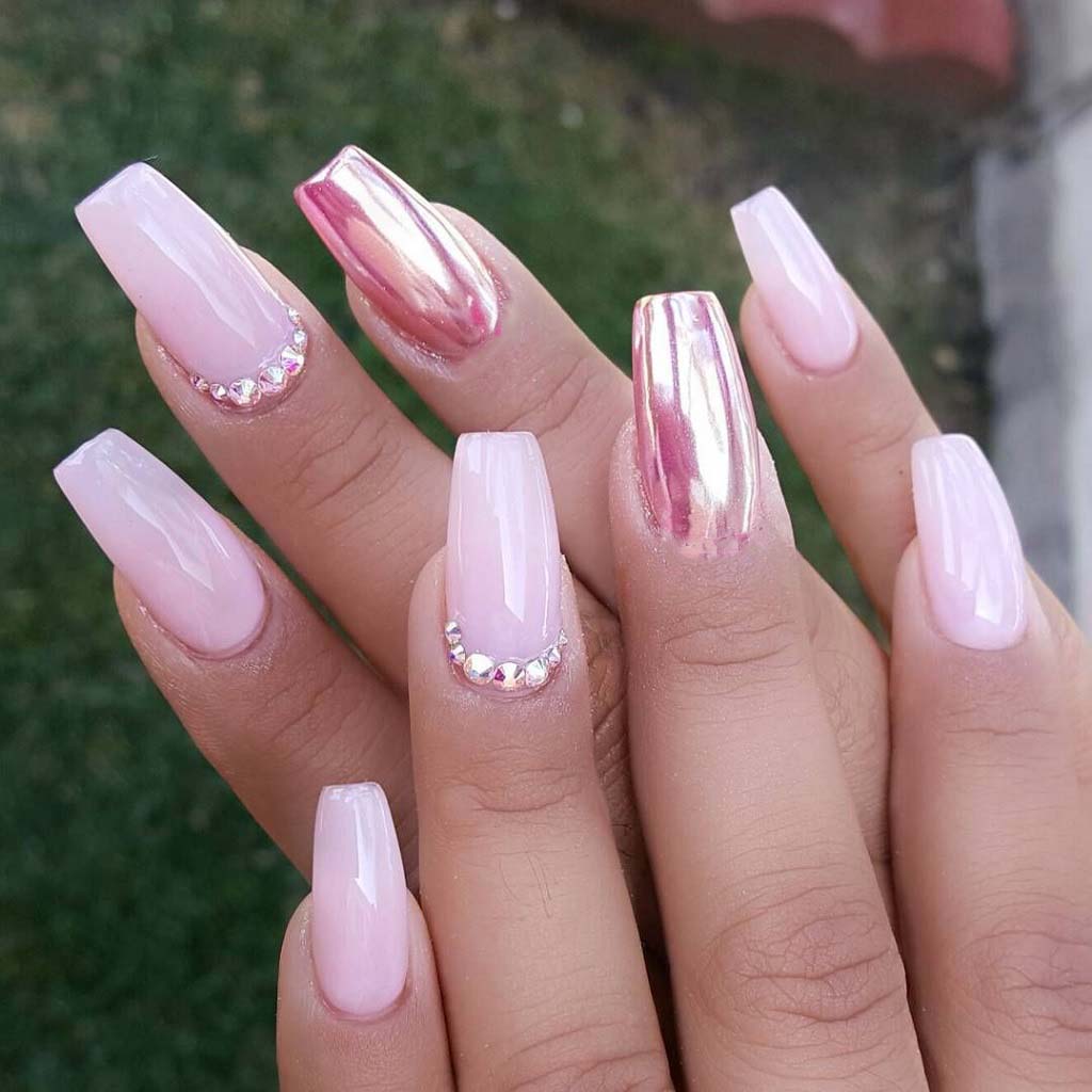 Two-Toned Pink Nails