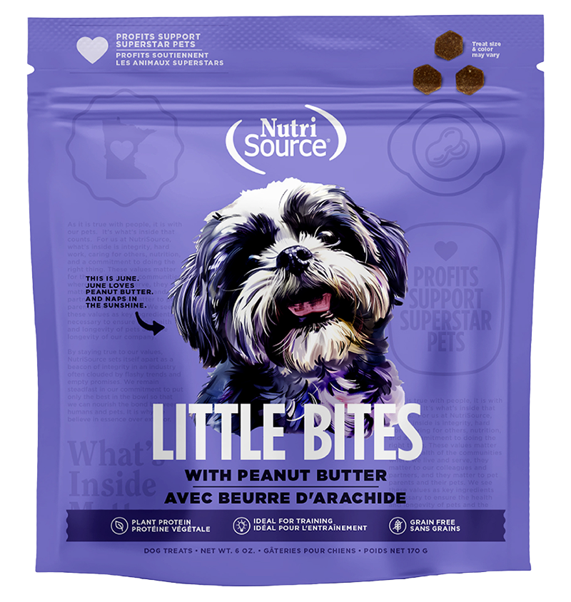 NutriSource Grain Free Peanut Butter Little Bites High-Quality Dog Training Treats