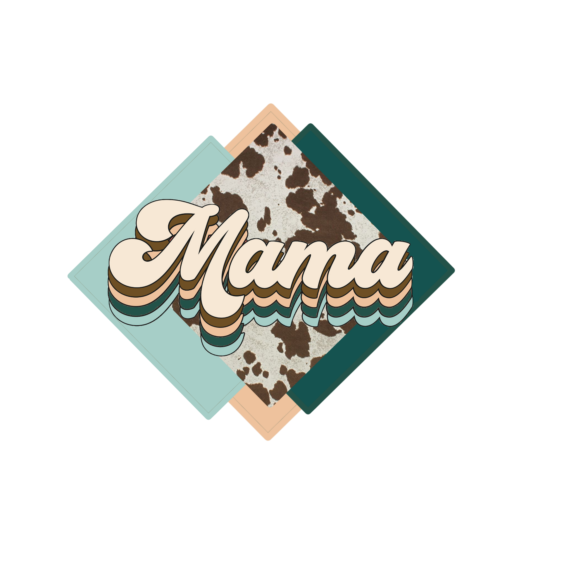 Mama Cow Print Design Transfer – Southern Dream GA