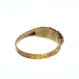 Victorian Acrostic REGARD 15k Gold Ring c.1872