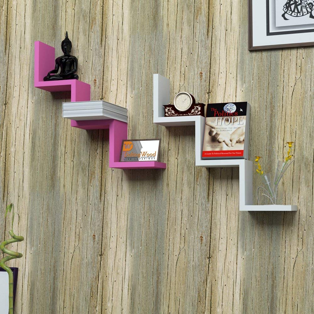 Zigzag Wall Shelf Driftingwood