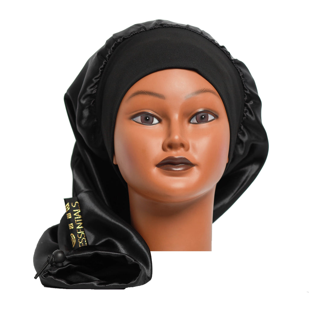 Cy SHWAILLT Big Satin Bonnet Silk Bonnet for Sleeping Satin Hair