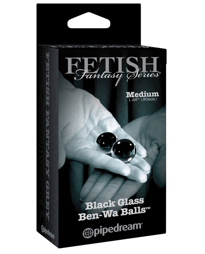 Fetish Fantasy Limited Edition Black Glass Ben-wa Balls - Medium - LUST Depot