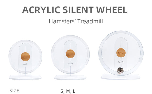 hamster running wheel size