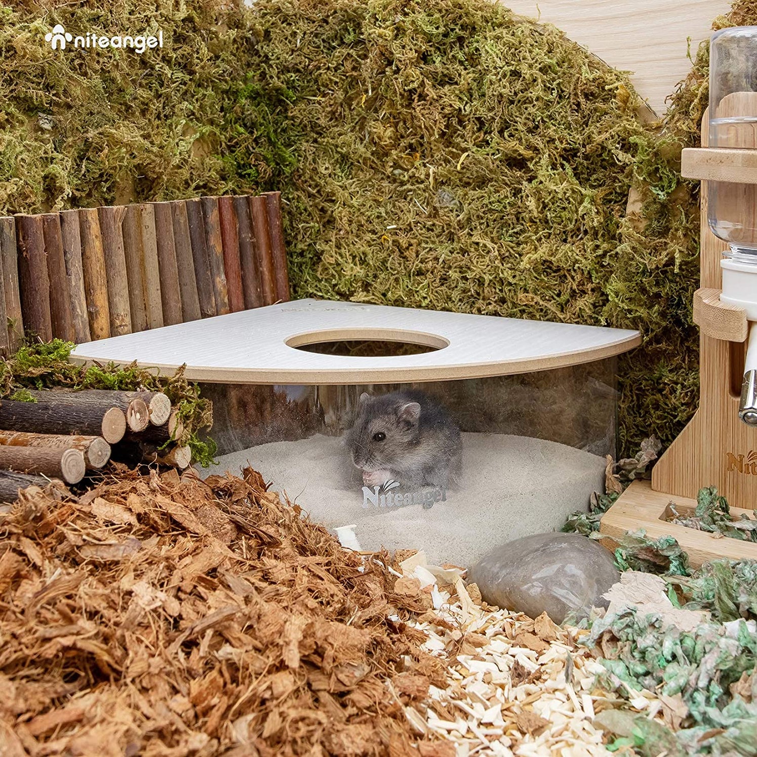 multi chamber hamster hide