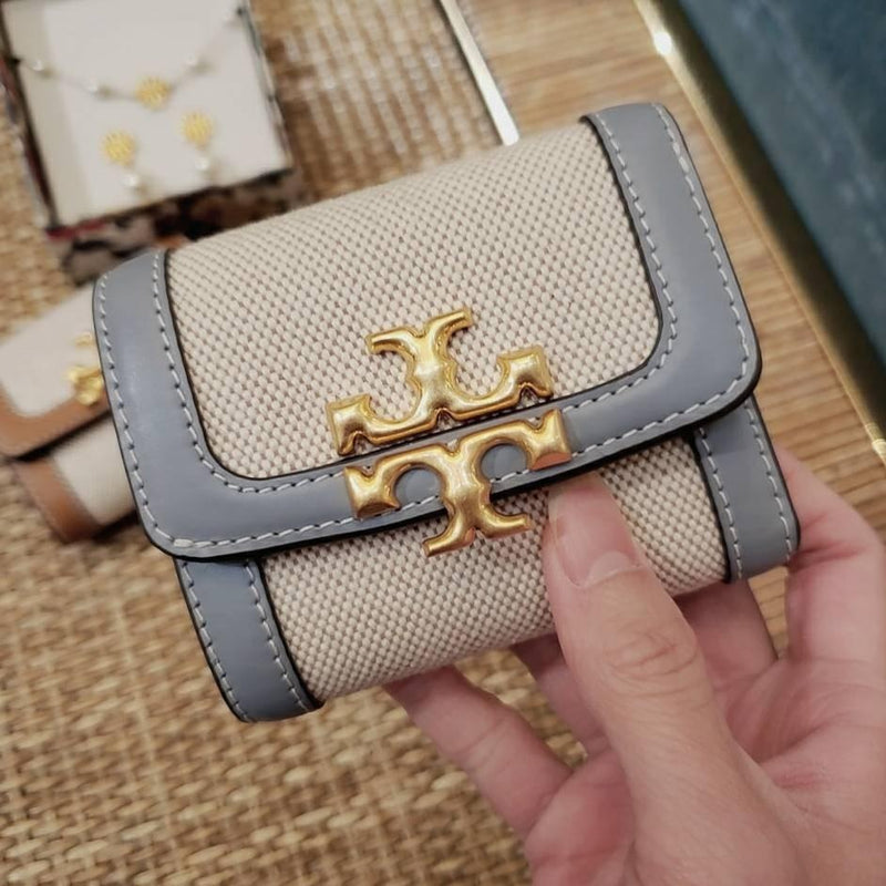 Tory Burch Eleanor Canvas Compact Wallet - 80444 * £119 – MiaLondon