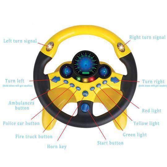 toy steering wheel with horn