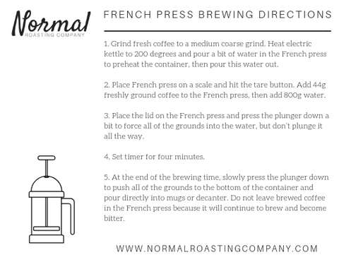 french press brewing directions