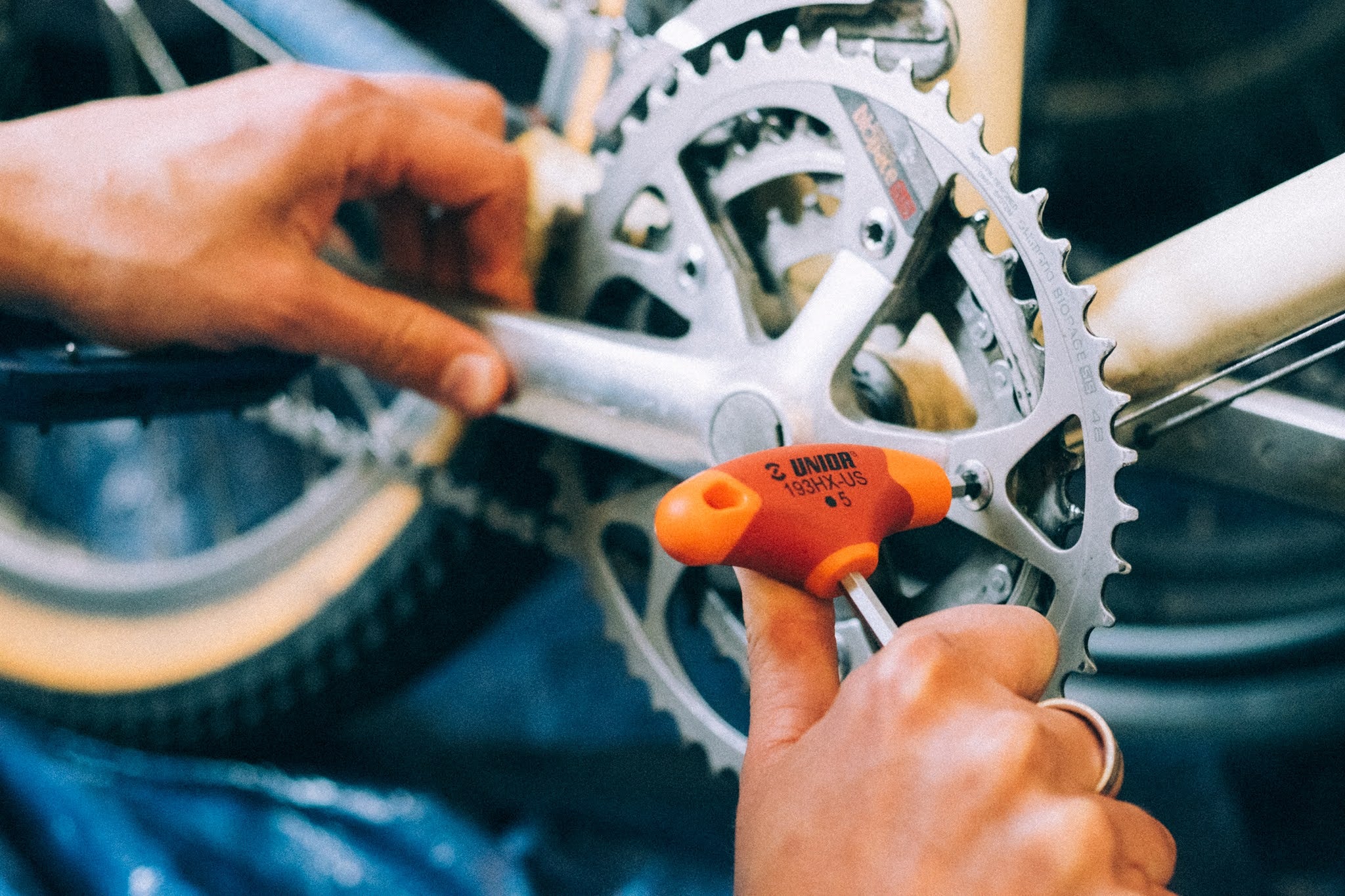 Keep your chainring bolts tight.