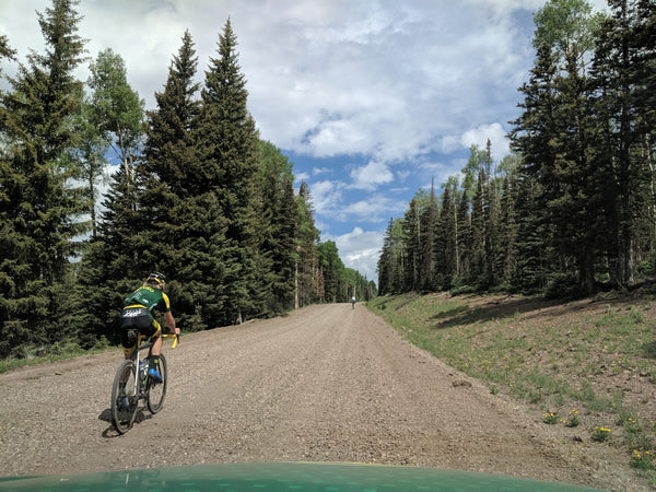 A rider races the Crushar in the Tushar