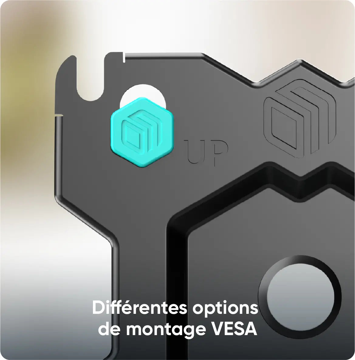 Différentes options de montage VESA Différentes options de montage VESA