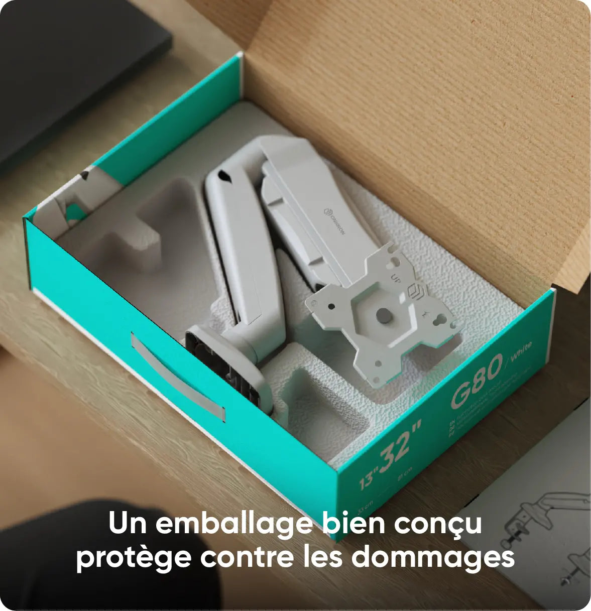 Un emballage bien conçu protège contre les dommages