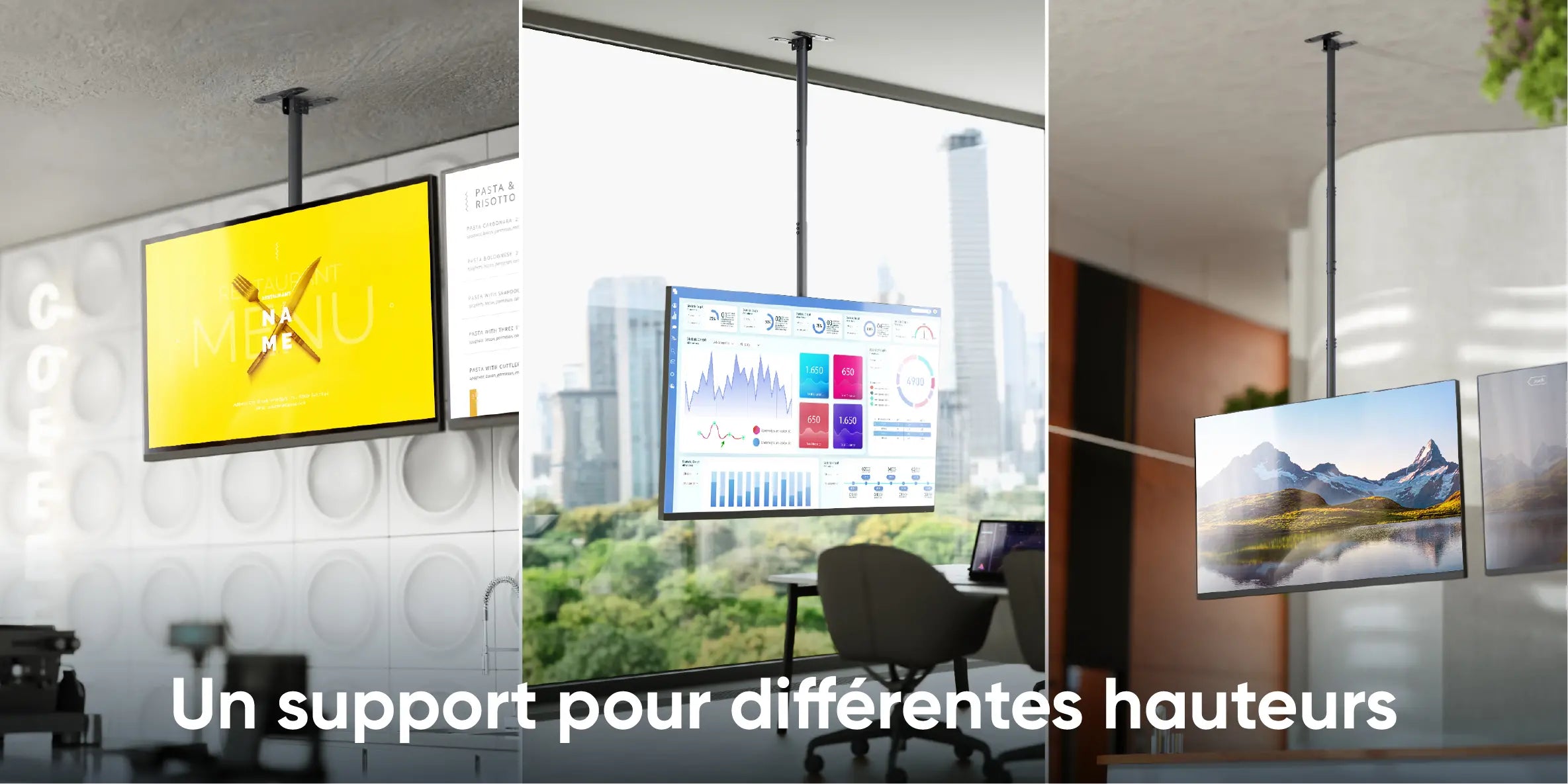 Un support pour différentes hauteurs
