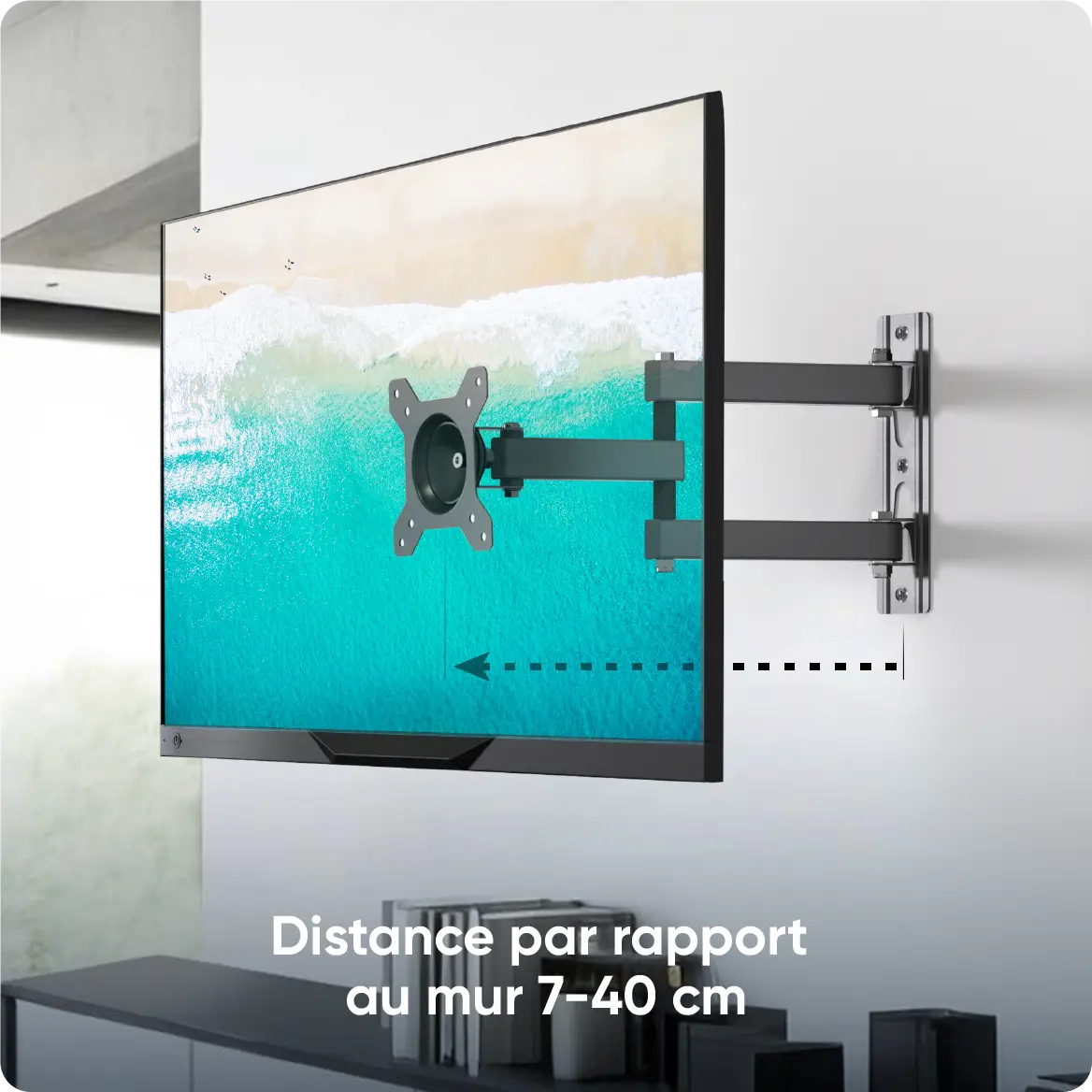 Distance par rapport au mur 7-40 cm
