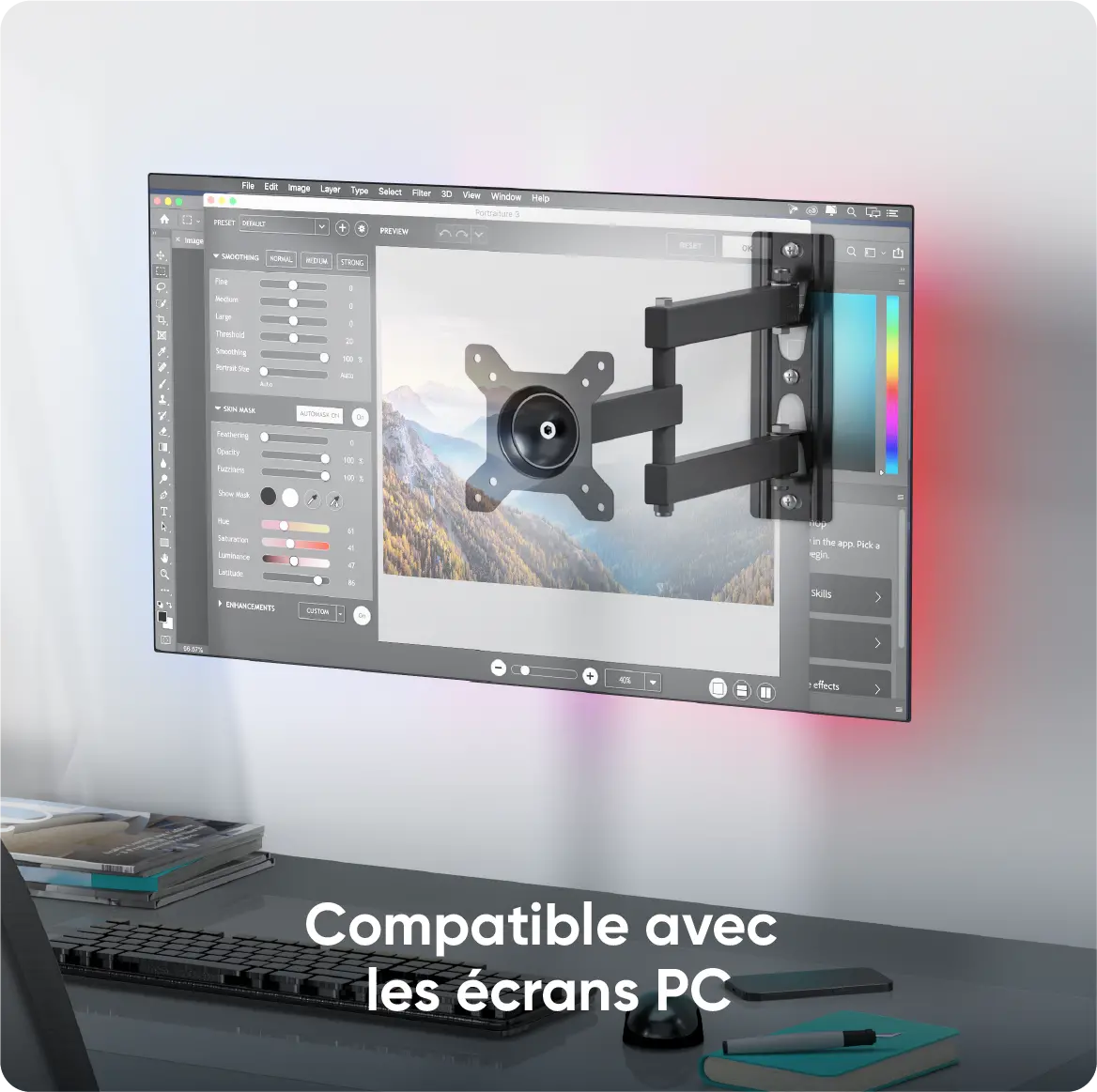Compatible avec les écrans PC