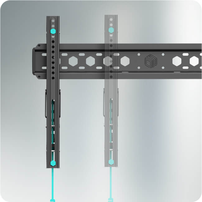 Options de fixation VESA de 75x75 mm à 600x400 mm