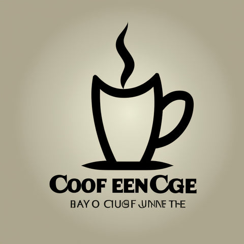 AI generated coffee mug logo made using Photoshop Beta's Generative Fill tool.