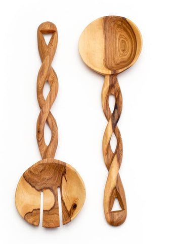 Olivewood Salad Servers