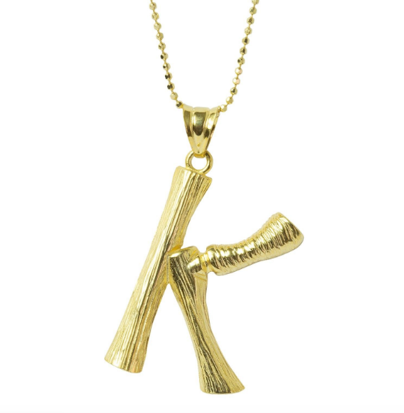 BAMBOO INITIAL LETTER PENDANT – CÉLINE 