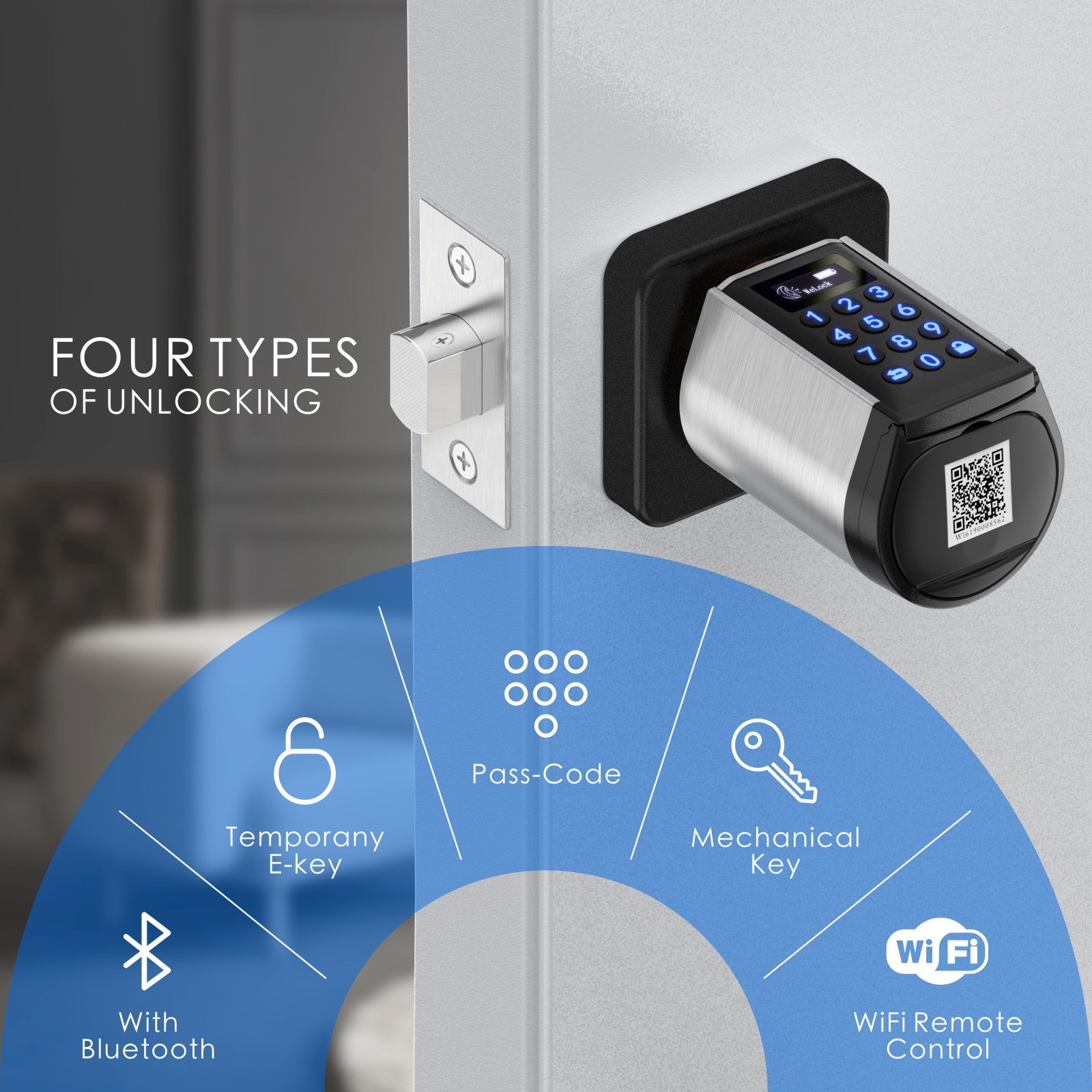 WIFI  Keypad  Door Smart Lock - WELOCK PCB H21 US