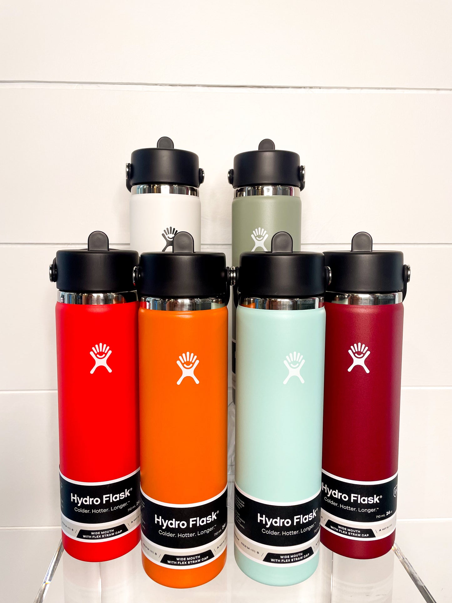 U-State 24 Oz. Standard Mouth Flex Straw Lid Hydro Flask