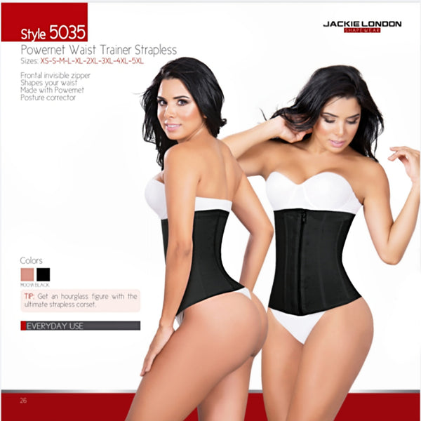 Jackie London Strapless Bodyshaper w/ Invisible Zipper 2035 to 5X