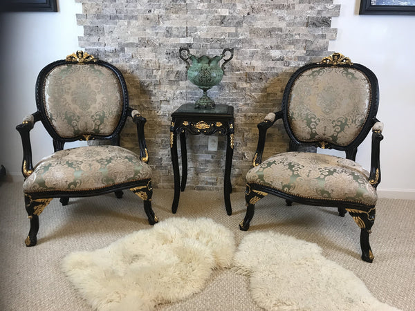 Accent Chair French Long Seated Chair Zan Zour Luxury Antiques