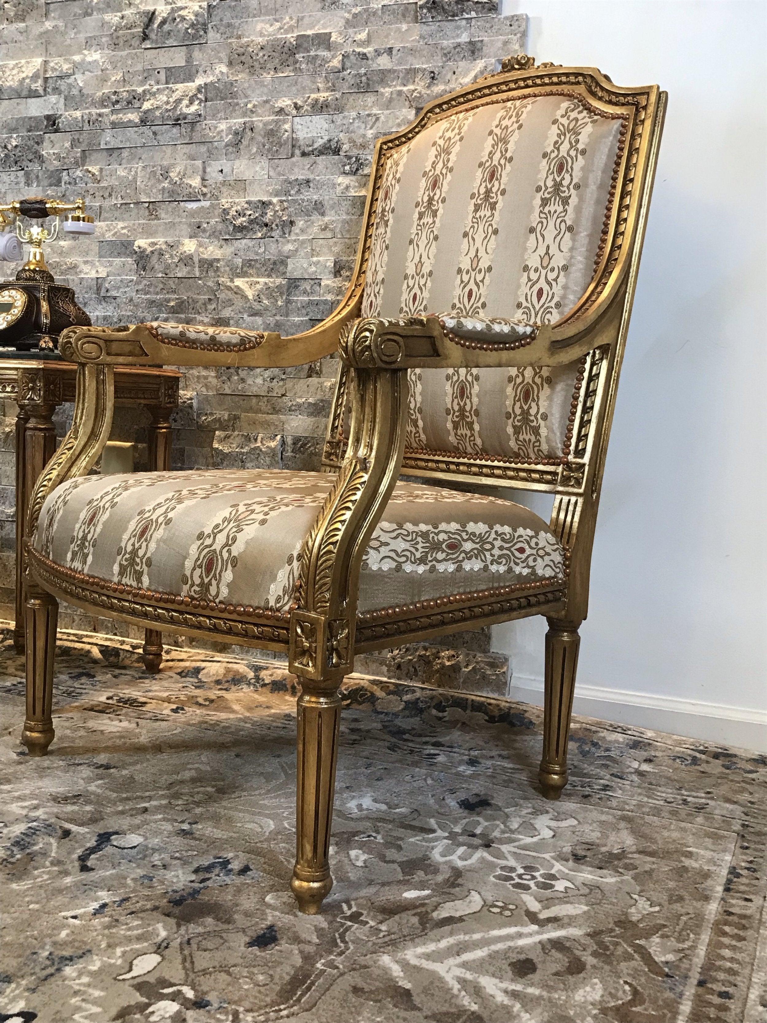 French Long Seated Chair Zan Zour Luxury Antiques