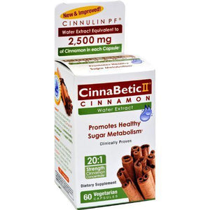 Hero Nutritionals CinnaBetic ll - 2500 mg - 60 Vegetarian Capsules