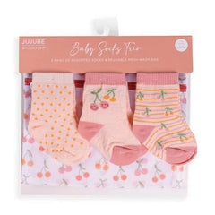 Baby Socks Trio - Cherry Cute
