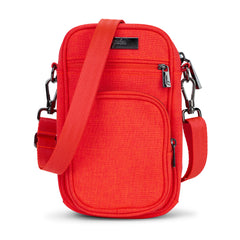 Neon Coral Mini Helix Crossbody Bag