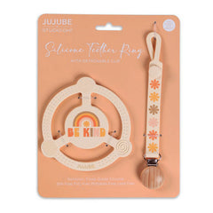 Silicone Teether Ring - Be Kind