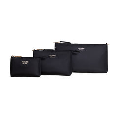 3-Piece Pouch Set - Black