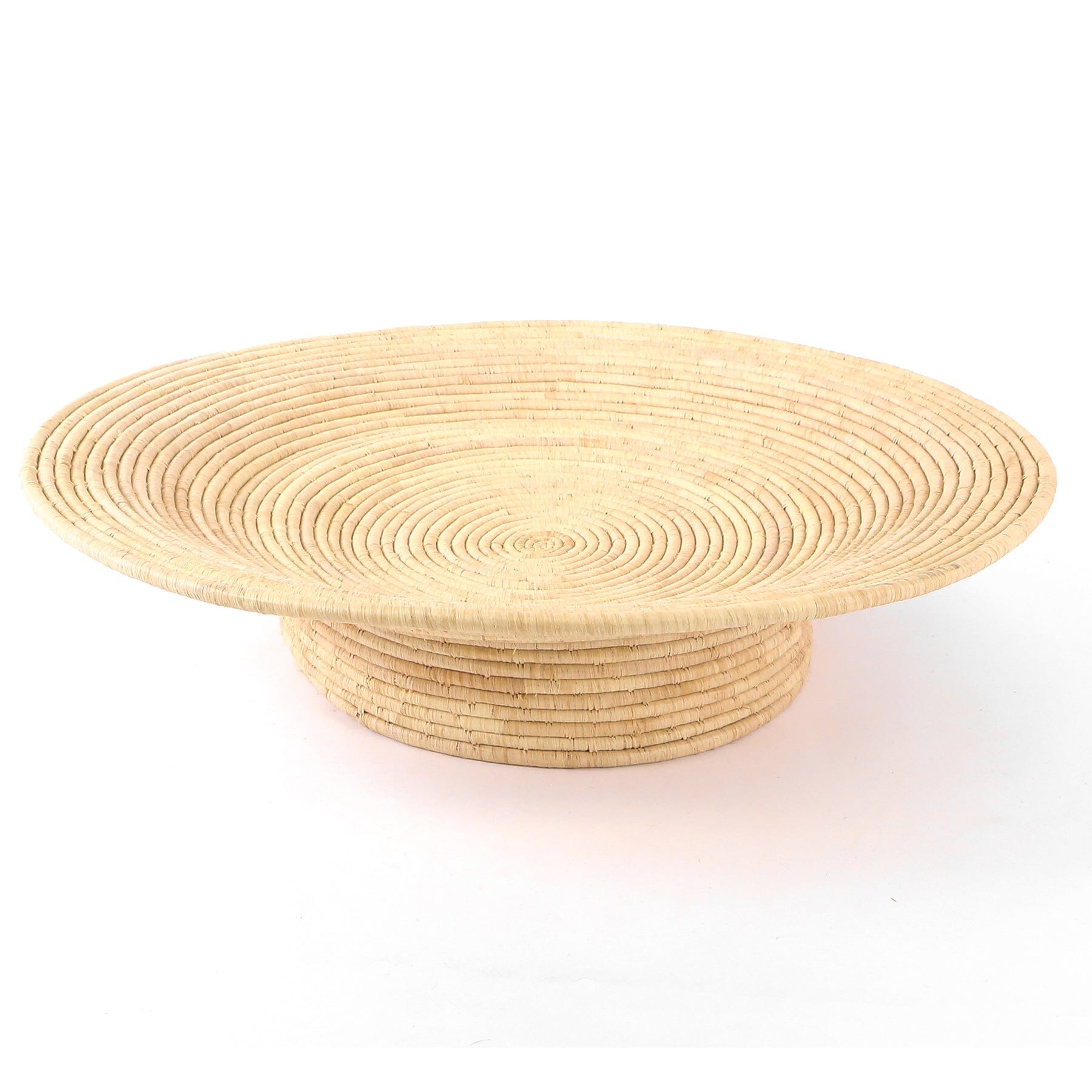 Large All Natural Footed Bowl