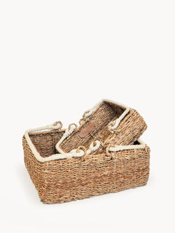 Savar Storage Basket Set With Handle