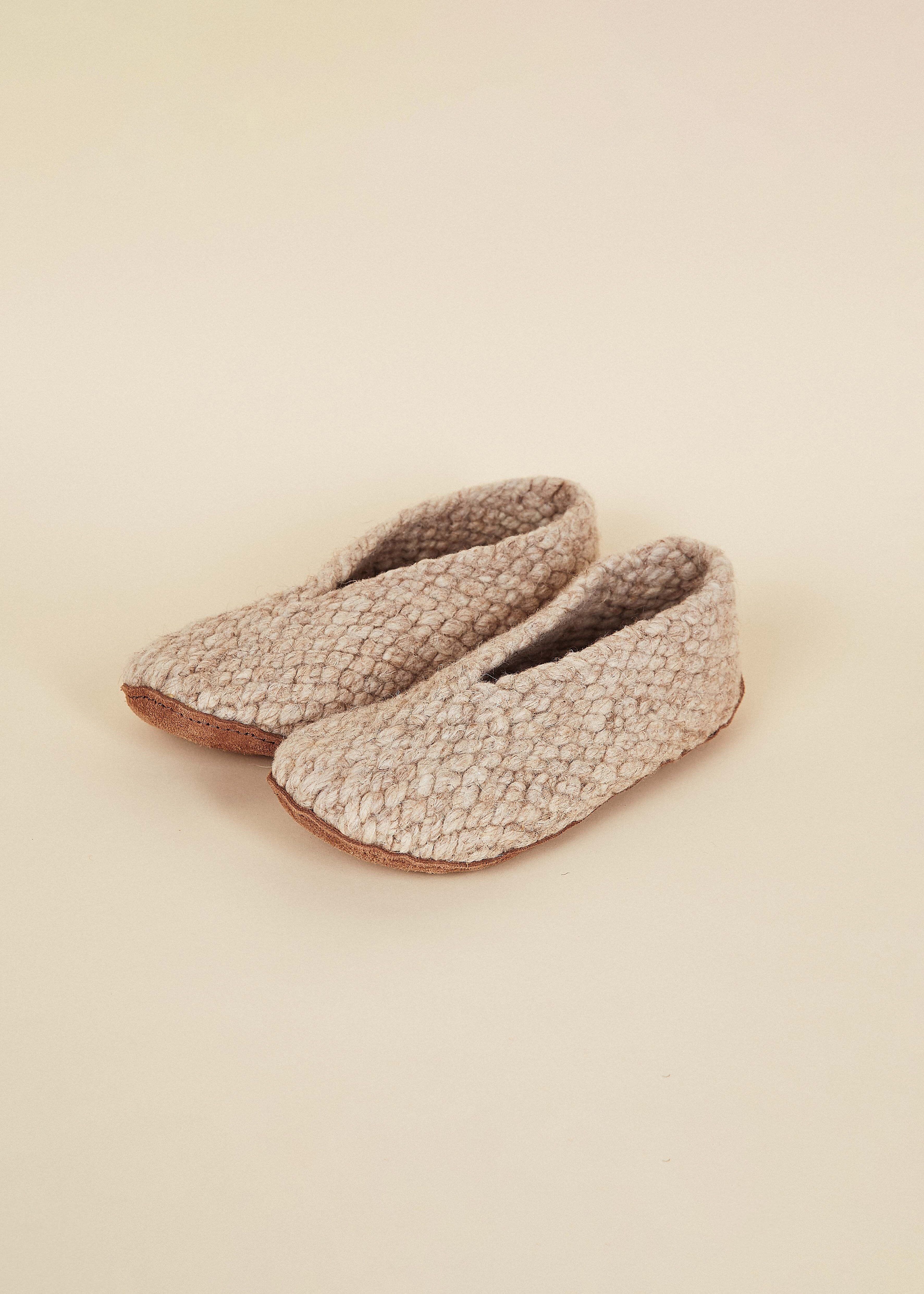 Men's Woven Wool Slippers