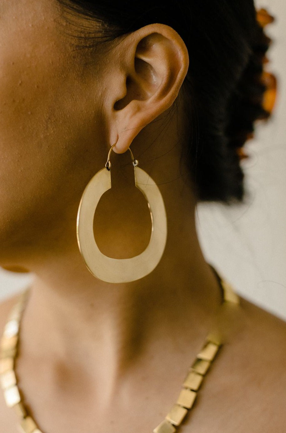 Flat Hoop Earrings