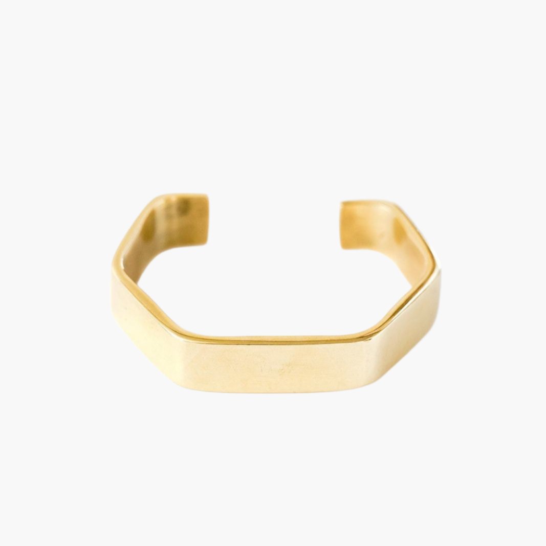 Hexagon Cuff Bracelet