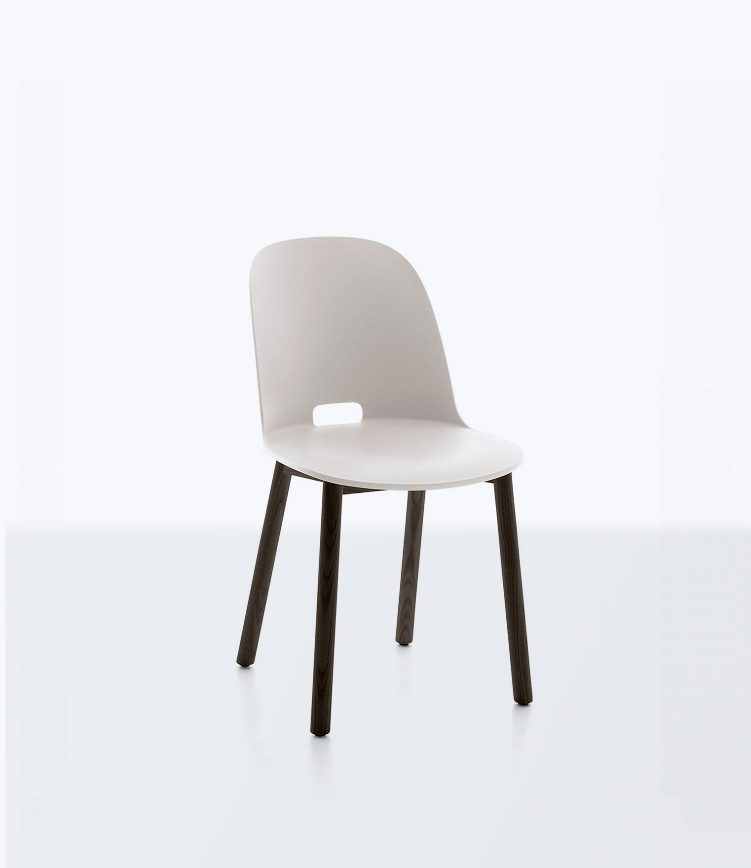 Alfi Recycled High Back Chair  - Dark Ash