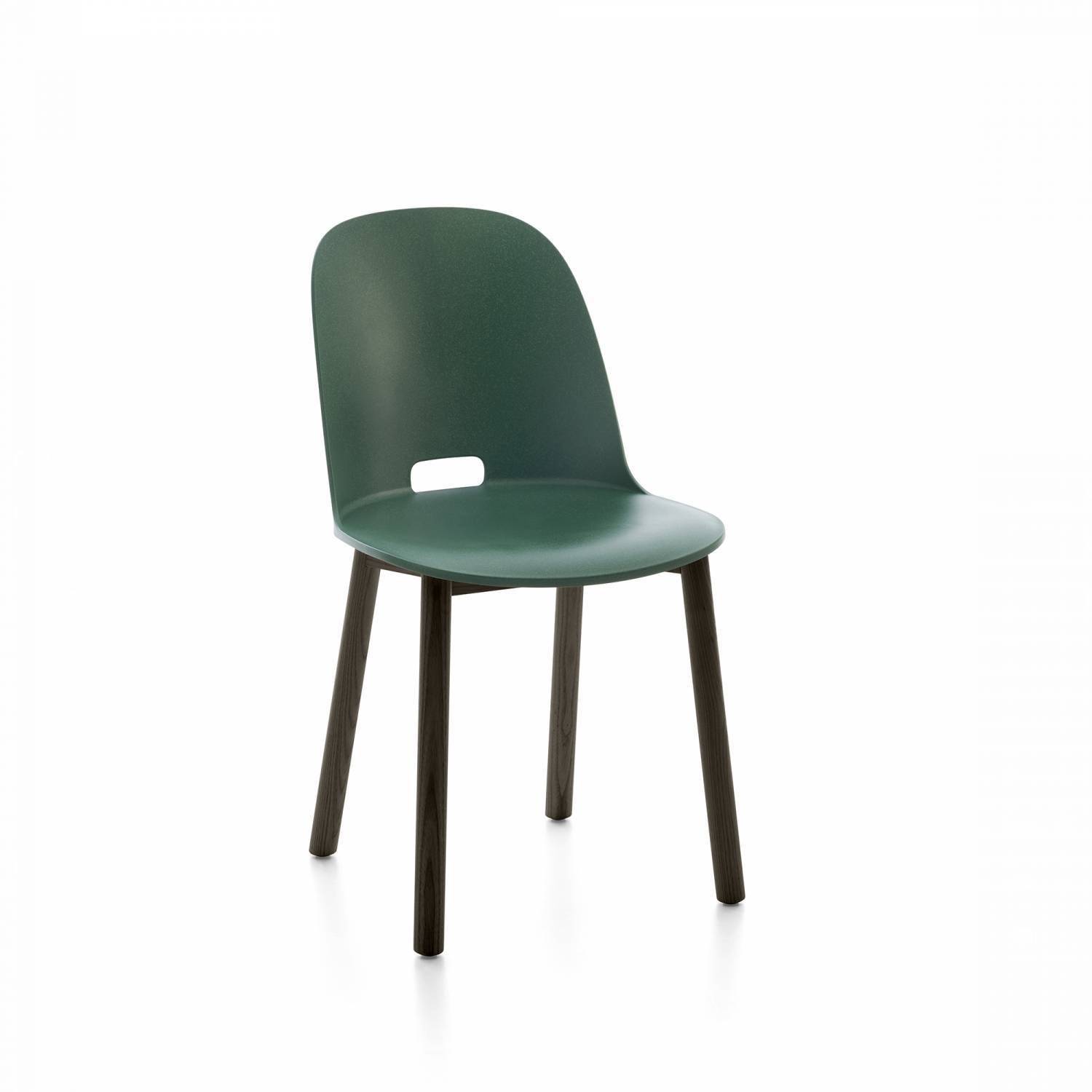 Alfi Recycled High Back Chair  - Dark Ash