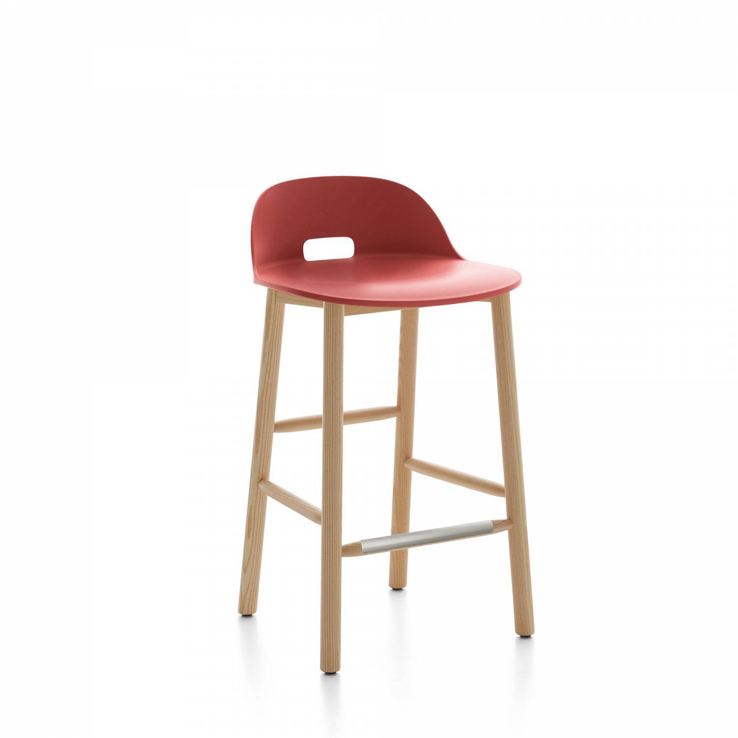 Alfi Recycled Low Back Counter Stool - Ash