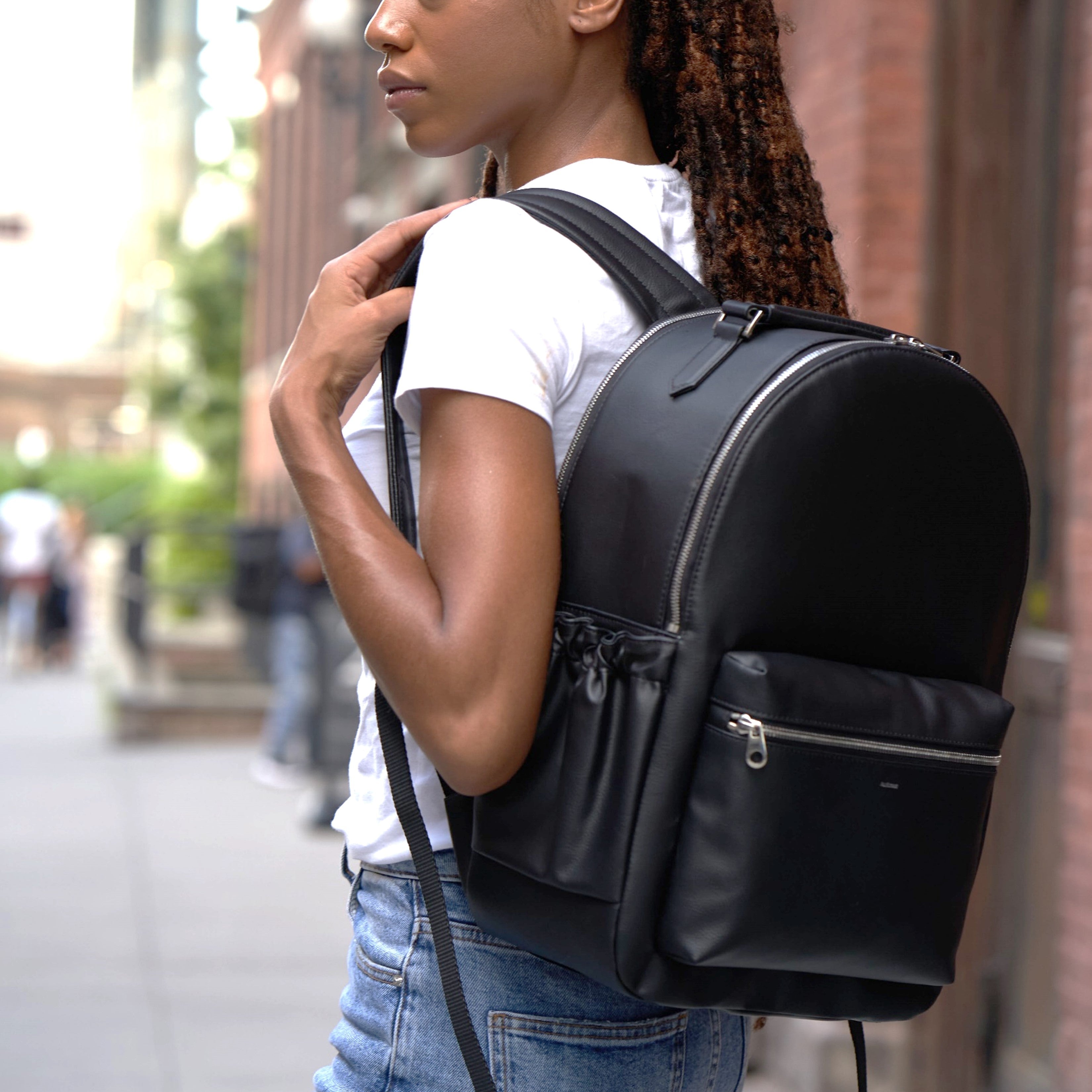 Gala Apple Leather Backpack