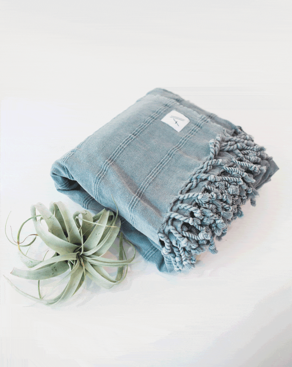 Kurios Turkish Towel / Blanket - Denim