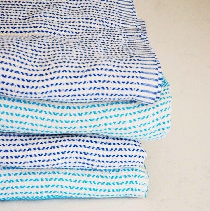 Magis Diamond Turkish Towel / Throw Blanket - Teal