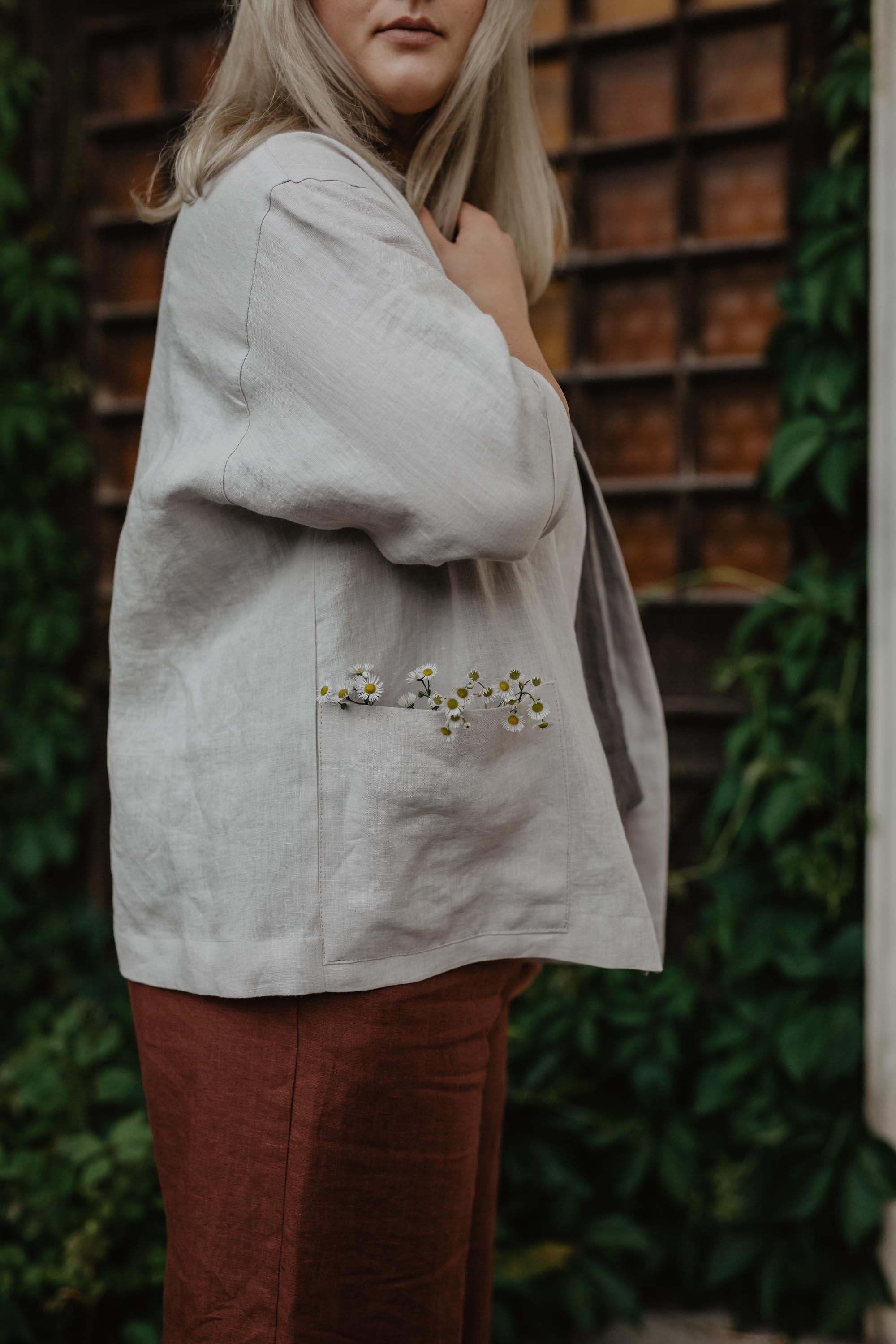 Kyiv Oversized Linen Jacket