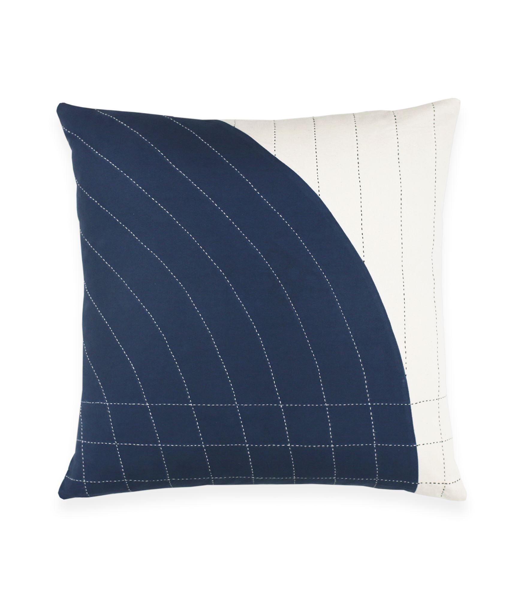 Curve Throw Pillow - Navy