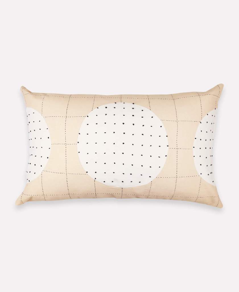 Lunar Dot Lumbar Pillow - Ivory