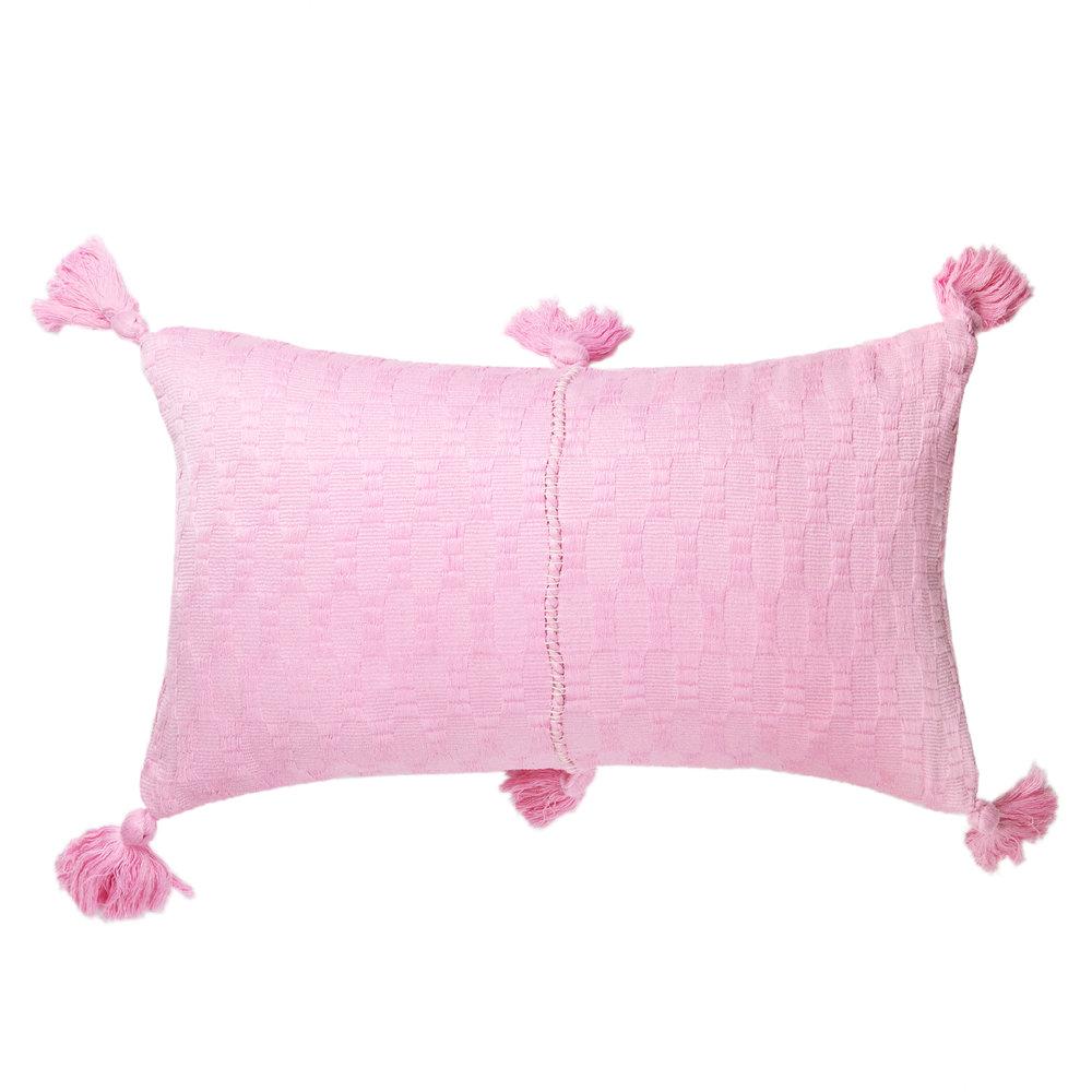 Antigua Lumbar Pillow - Baby Pink