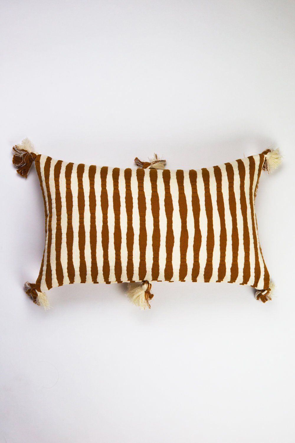 Antigua Lumbar Pillow - Umber Striped