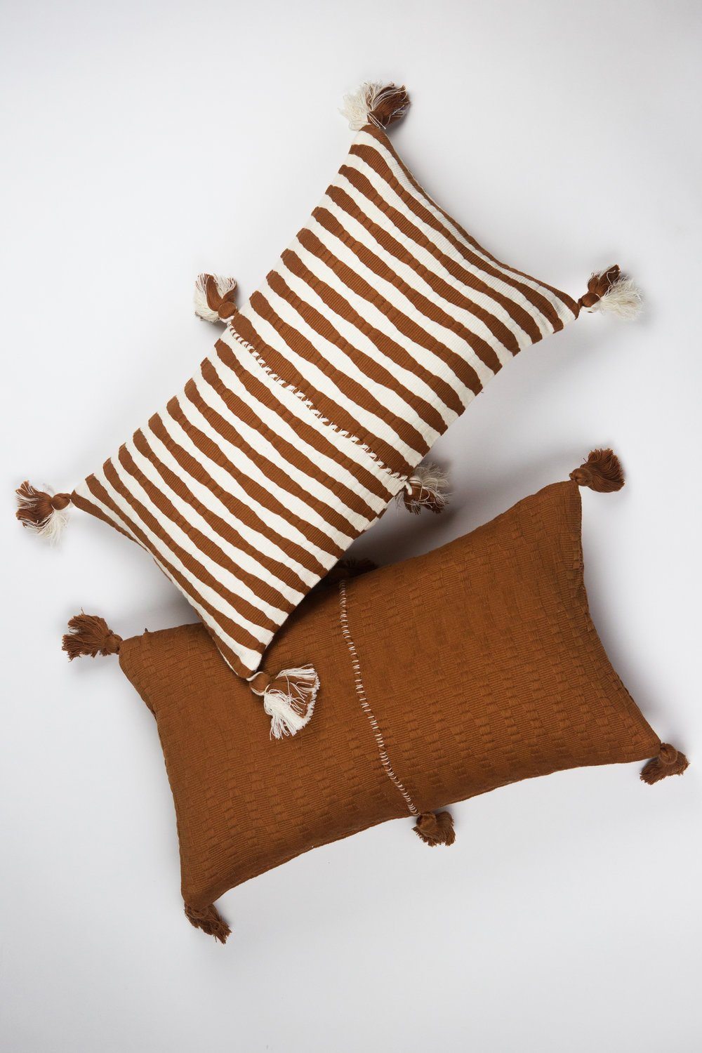 Antigua Lumbar Pillow - Umber Striped